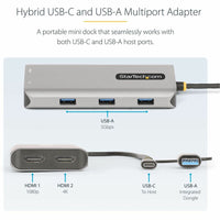 StarTech 167BUSBCMULTIPORT USB-C Multiport Adapter - Docking Station