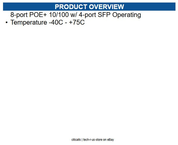 Extreme Networks 16802 ISW 8-10/100P,4-SFP