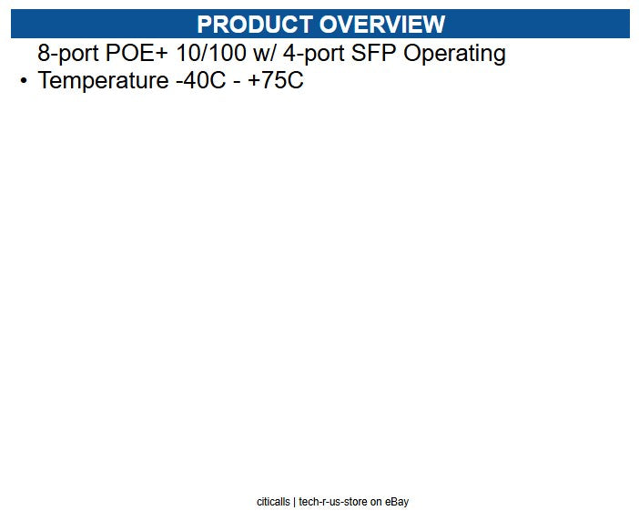 Extreme Networks 16802 ISW 8-10/100P,4-SFP