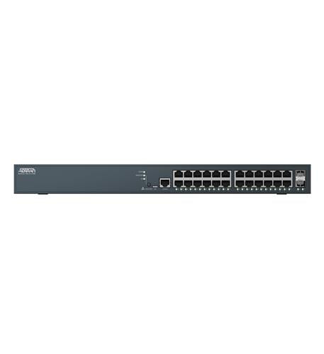 Adtran 17101564PF2 24-port fully managed Gigabit PoE+ switch