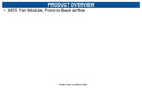Extreme Networks 17115 X870 Fan Module, Front-to-Back airflow