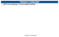 Extreme Networks 17115 X870 Fan Module, Front-to-Back airflow