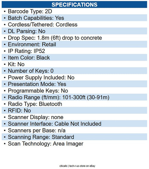 Honeywell 1962GSR-2 Xenon Ultra 1962g Handheld Scanner