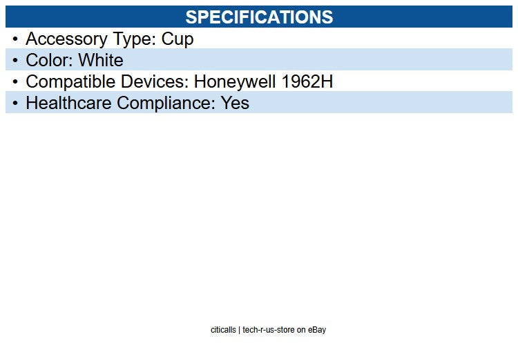 Honeywell 1962H-WC-CUP 1962h Contactless Charge & Comm Cup