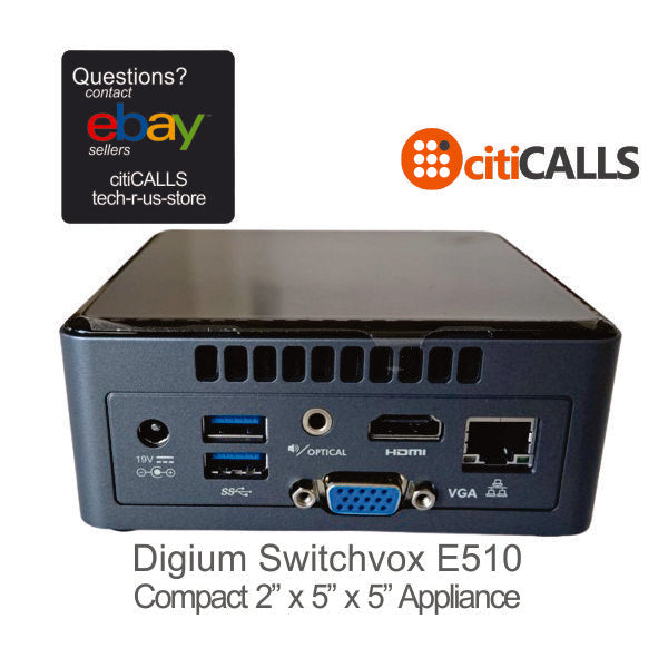 Sangoma 1ASE510000LF Digium Switchvox E510 Asterisk Appliance New - Complete