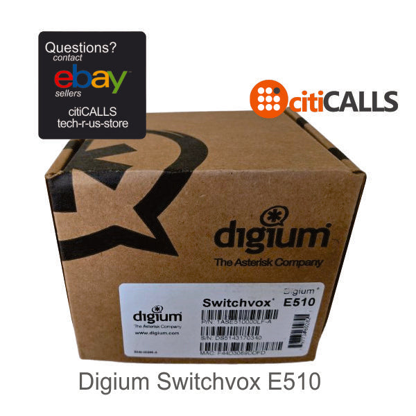 Sangoma 1ASE510000LF Digium Switchvox E510 Asterisk Appliance New - Complete