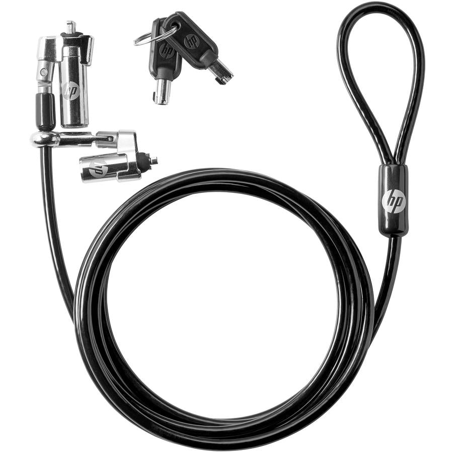 HP 1AJ39AA Nano Keyed Cable Lock - 6 ft Cable - For Notebook, Tablet