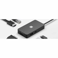 Microsoft 1E4-00001 Surface USB-C Travel Hub for Notebook, Tablet, Monitor