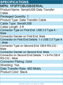 StarTech 1P3FFCBUSBSERIAL 3ft (1m) USB to Serial Adapter Cable, COM Retention