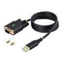 StarTech 1P3FFCBUSBSERIAL 3ft (1m) USB to Serial Adapter Cable, COM Retention