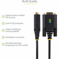 StarTech 1P3FFCBUSBSERIAL 3ft (1m) USB to Serial Adapter Cable, COM Retention