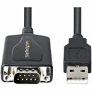 StarTech 1P3FPC-USB-SERIAL 3ft (1m) USB to Serial Cable with COM Port Retention
