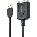 StarTech 1P3FPC-USB-SERIAL 3ft (1m) USB to Serial Cable with COM Port Retention
