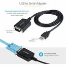 StarTech 1P3FPC-USB-SERIAL 3ft (1m) USB to Serial Cable with COM Port Retention