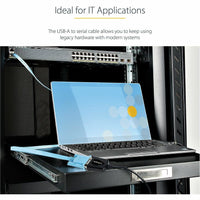 StarTech 1P3FPC-USB-SERIAL 3ft (1m) USB to Serial Cable with COM Port Retention