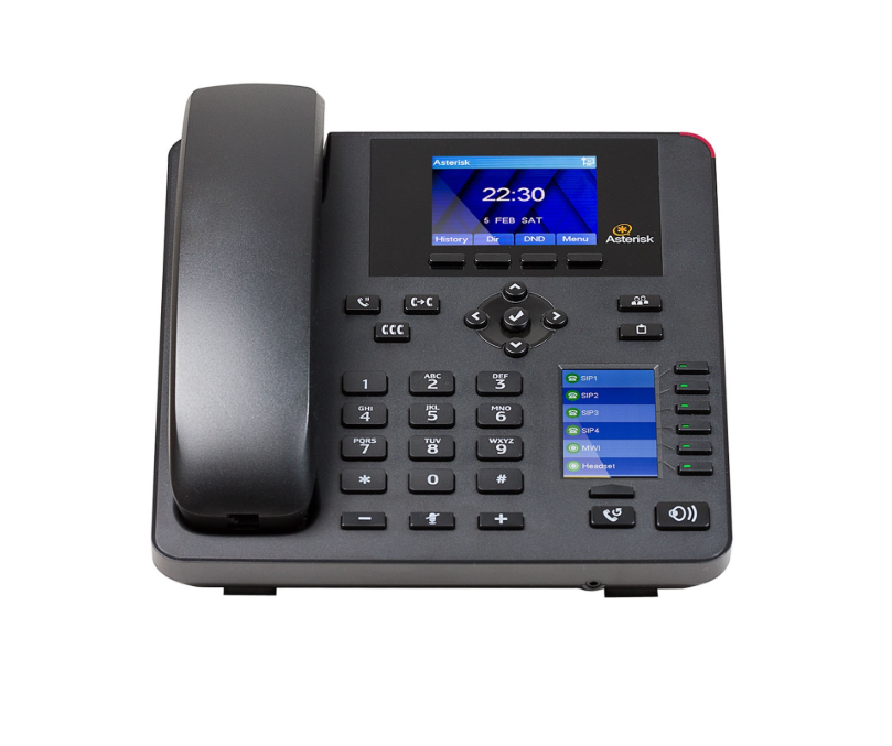 Digium 1TELA025LF A25 Mid-level 4-Line SIP with HD Voice Gigabit Phone