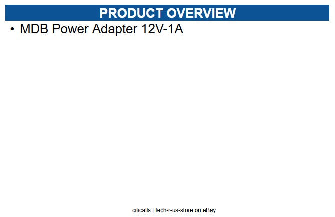 Pax Technology 200310110000188 MDB Power Adapter 12V-1A