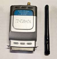 D-Link DP-311P Air Wireless 2.4GHz Wireless Print Server w Power Supply LOT of 2