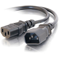 CablesToGo 20941 15ft 18AWG Computer Power Extension Cord IEC320C14 to IEC320C13