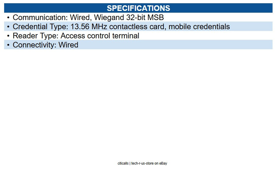 HID 20NWS-01-000000 iCLASS Proximity Card, 32K, Composite, 125kHz + iCLASS