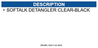 Softalk 21002 SOFTALK DETANGLER CLEAR-BLACK