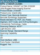 Honeywell 2100ISR-3USBN GRANIT ULTRA Ultra-Rugged Area-Imaging Scanner