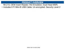 Magtek 21065140 USB HID Magnetic Stripe Reader Triple Track - 50in/s - USB