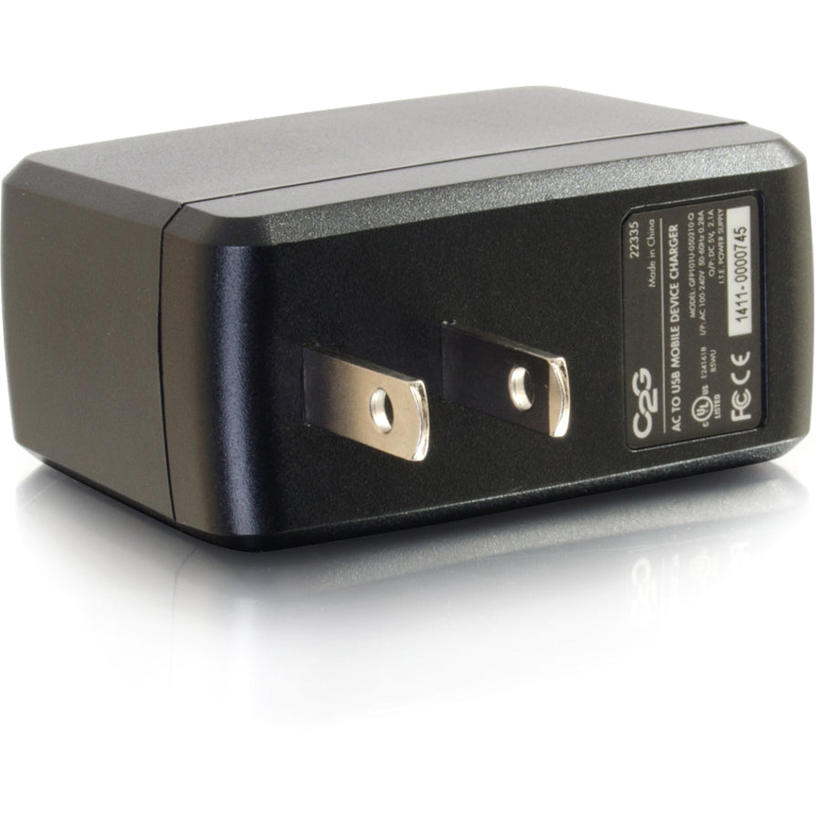 C2G 22335 USB Wall Charger - AC to USB Charger - 5V 2A Output