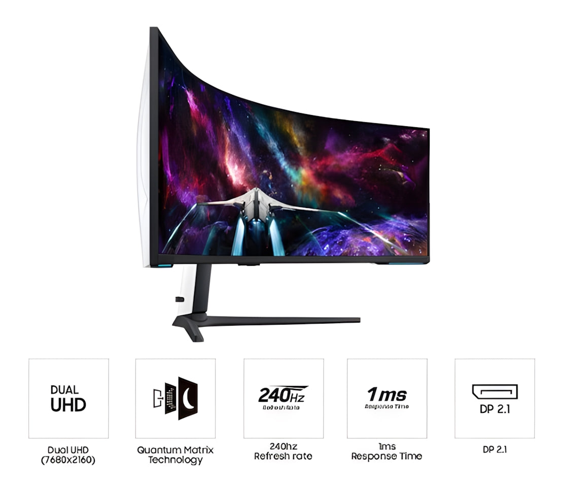 Samsung S57CG952NN 57" LCD VA Panel Display 32:9 7680x2160 HDI- DP USB FreeSync