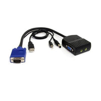 StarTech ST122LEA 2 Port VGA Video Splitter w/ Audio USB Powered up to 2048x1536