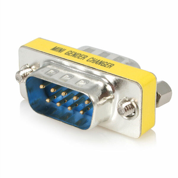 StarTech GC9SM DB9 RS232 Serial Gender Changer Slimline Adapter Male to Male