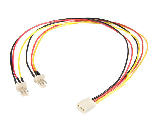 StarTech TX3SPLIT12 12" TX3 Fan Power Splitter Cable 1FT 3PIN TX3 Single Power