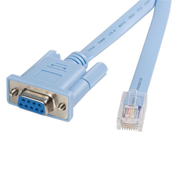 StarTech DB9CONCABL6 6ft RJ45 to DB9 Cisco Console Management Router Cable - M/F