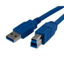 StarTech USB3SAB1 1 ft (12") SuperSpeed USB 3.0 Cable A to B M/M Genuine Sealed
