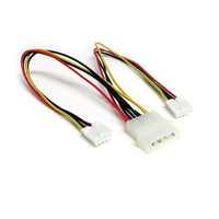 StarTech PYO2S LP4 to 2x SP4 Power Y Splitter Cable M/F Floppy Power Connector