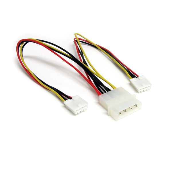 StarTech PYO2S LP4 to 2x SP4 Power Y Splitter Cable M/F Floppy Power Connector