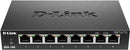 D-Link Switch DGS-108 8-Port Gigabit QoS Switch Metal Case Fanless Deskt or Wall