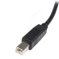 StarTech USB2HAB1 1 ft (12") USB 2.0 A to B Cable Male to Male Printer