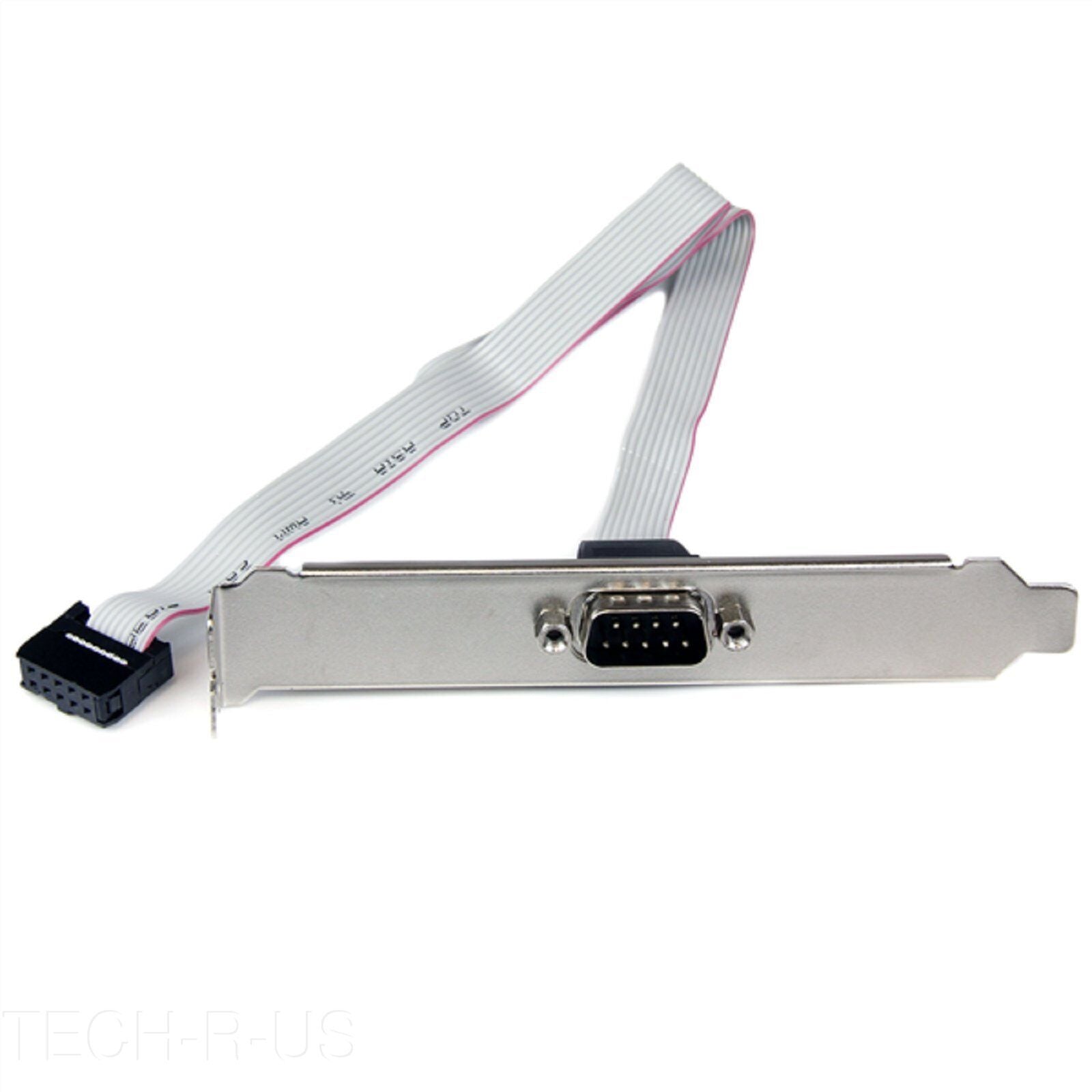 StarTech PLATE9M16 16IN (16") 9 Serial to 10Pin Motherboard Header Slot Bracket