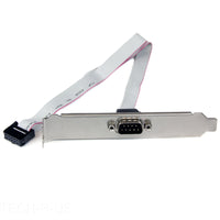 StarTech PLATE9M16 16IN (16") 9 Serial to 10Pin Motherboard Header Slot Bracket