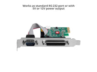 SIIG JJ-E02011-S1 CyberParallel Dual PCIe ECP EPP BPP Printer Parallel LPT