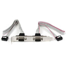StarTech PLATE9M2P16 2 Port 16in DB9 Serial Port Bracket to 10 Pin Header
