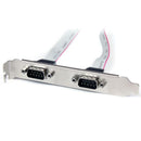 StarTech PLATE9M2P16 2 Port 16in DB9 Serial Port Bracket to 10 Pin Header