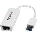 StarTech USB31000SW USB 3.0 to Gigabit Ethernet NIC Network Adapter White