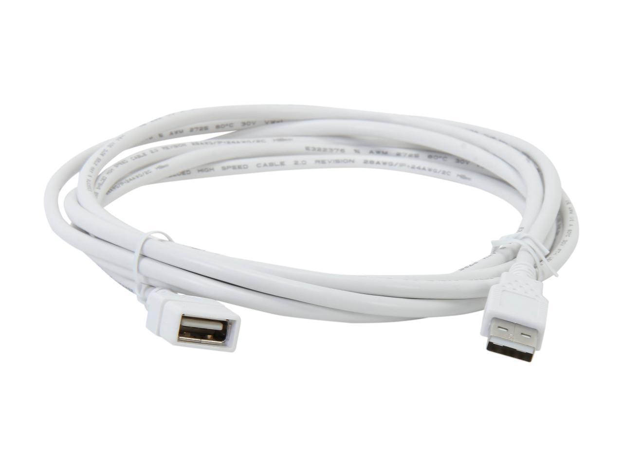 C2G 26686 USB Extension Cable Type A Male Type A Female 3 Meters (72") White