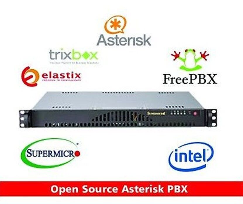 Asterisk Open Source E512-41 1U Rack VoIP PBX Expandable 1G 250G Basic