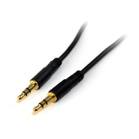 StarTech MU3MMS 3 ft Slim 3.5mm Stereo Audio Cable - M/M Mini-phone Male Stereo