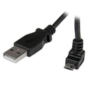 StarTech USBAUB1MU 1m Micro USB Cable - A to Up Angle Micro B USB for Cellular