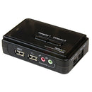 StarTech SV211KUSB 2 Port Black USB KVM Switch Kit with Audio and Cables