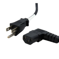 StarTech PXT101L10 10 ft Standard Computer Power Cord NEMA 5-15P to Right Angle